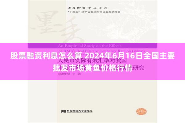 股票融资利息怎么算 2024年6月16日全国主要批发市场黄鱼价格行情