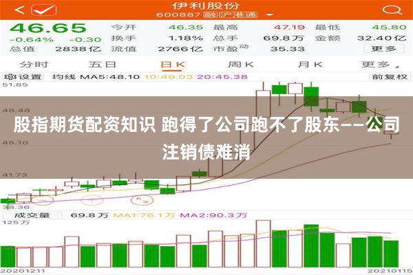 股指期货配资知识 跑得了公司跑不了股东——公司注销债难消