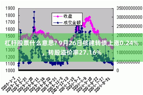 杠杆股票什么意思? 9月26日核建转债上涨0.24%，转股溢价率27.16%