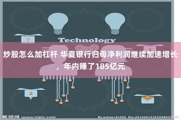 炒股怎么加杠杆 华夏银行归母净利润继续加速增长，年内赚了185亿元